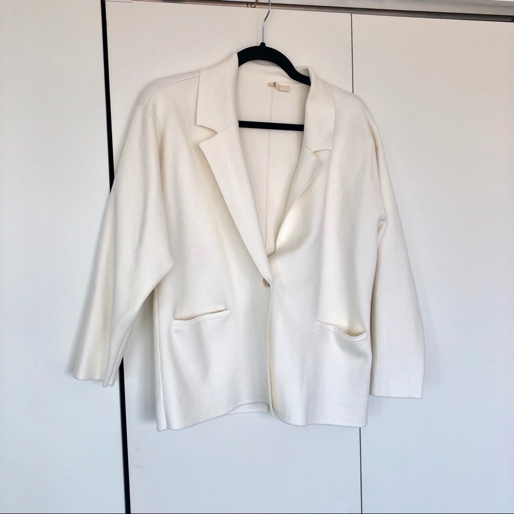 Anthropologie sweater blazer